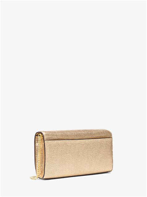 Mott Metallic Leather Chain Wallet 